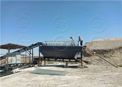 Shunxin Rotary Screening Machine at Uzbekistan project