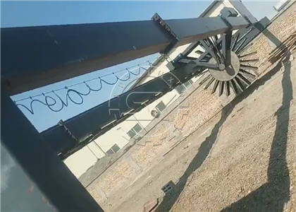 Huge Wheel Type Compost Turner for agro waste + humic acid in Uzbekistan
