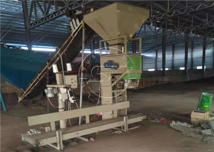 Automatic Chicken Waste Compost Packing Machine in Pakistan organic fertilizer plant