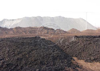 Cow dung dehydrated by our Screw Press Dewatering Machine ready for complete material composting