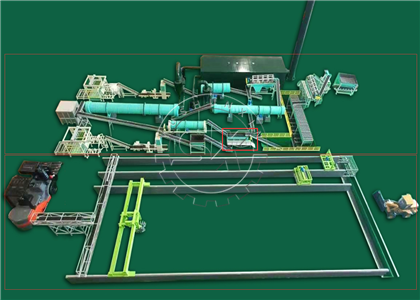 Layout of Powder and granule 2-in-1 organic fertilizer production project