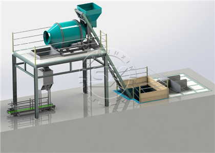 Simple and fast process for bulk blending fertilizer production