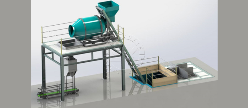 Simple and fast process for bulk blending fertilizer production