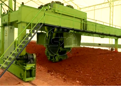 III. 3. Shunxin Powerful Wheel-disc Compost Turner manages large scale composting for Ukraine project