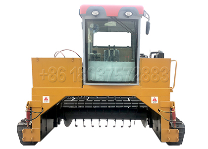 Crawler Type Windrow composting Turning Machine for Cow Manure Disposal
