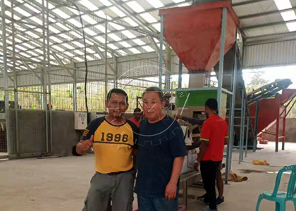 Engineer with workers at Timor Leste project site for installation