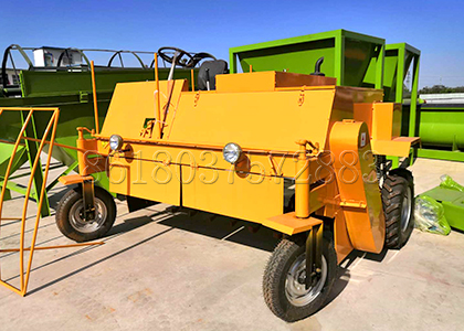 Moving type compost turner equipment for cow dung composting