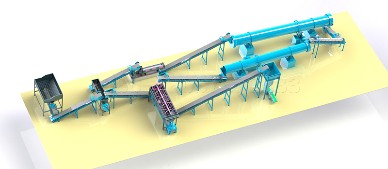 Small Scale Organic Manure Production Line